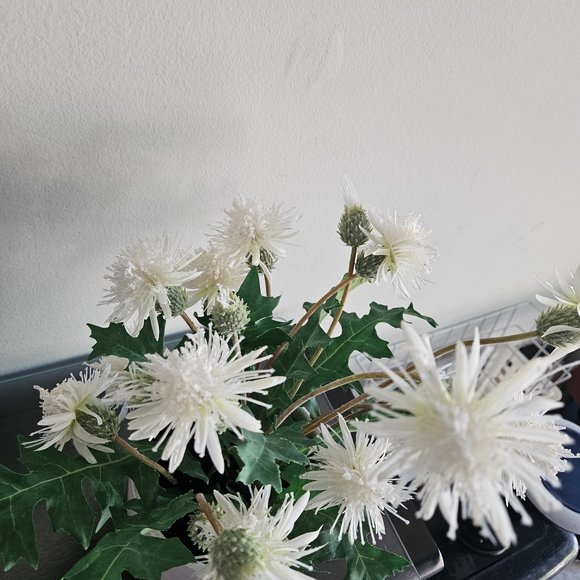 Elegant White Artificial Flower Arrangement - Picture 2 of 3